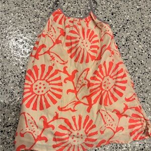 Crewcuts Cream and Coral Striped Dress